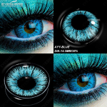 EYESHARE 2pcs Cosplay Color Contact Lenses for Eyes Green Eye Lenses Beauty Makeup Pupils for Halloween
