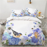 Luksuslik 3D voodipesukomplekt Euroopa kaheinimesevoodi jaoks Tekikottide komplekt Voodipesu Mugav tekk/tekikott Voodikomplekt P&otilde;hjamaade v&auml;rv 140x210cm 2pcs