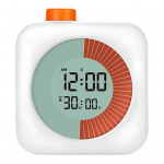 Digitaalne taimer 60-minutiline visuaalne taimer Vaikne tagasiloenduse kell Ajahaldust&ouml;&ouml;riist koduseks koolit&ouml;&ouml;ks valge