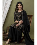 Naiste disainviskoosist Kurta Sharara komplekt India naiste Bollywoodi tuunika Kurti &uuml;likond S must