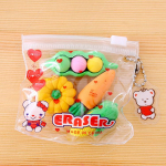 Zip-bag Animal Fruit Cake Christmas Eraser Student Award Eraser