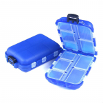Pill Box Medicine Organiser jaotur Box Case Travel tableti konteineri hoidja sinine