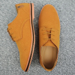 Meeste jalan&otilde;ud Suede Nahk Meeste Jalan&otilde;ud Oxford Vabaaja Tossud Mugavad Jalan&otilde;ud Kingad Suur Suurus Korterid zapatillas hombre 45 orange