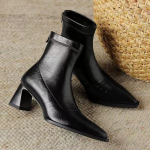 Terava varbaga naiste pahkluu Chelsea saapad K&otilde;rged kontsad Disainkingad Mood Uus Trend Talv Goth Gladiaator Chaussures Naistele 35