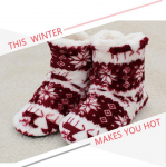 Unisex Kodu J&otilde;ulud P&otilde;drasussid Talvised Sisejalatsid Soe Contton Sussid Plush 35-38 kohv