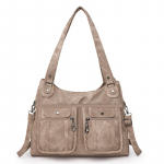 Naiste pehmest nahast &otilde;lakott keskealistele emadele m&otilde;eldud kott suure mahutavusega kandekott ristiketi jaoks