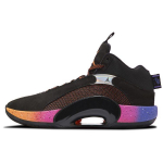 Air Jordan 35 PF P&auml;ikeseloojang Unisex Tossud Must T&auml;ielik-Oranž H&uuml;per-Viinamari CQ4228-004 38.5