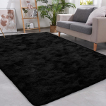 &Uuml;limalt pehmed pulstunud vaibad 5x7 jalaga sisematid elutuppa magamistoa libisemisvastased ristk&uuml;likukujulised lipsuga v&auml;rvitud kohevad vaibad kodukaunistuseks 50cmx80cm