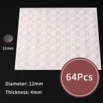 Kaasaskantavad silikoonklaviatuurikleebised Mugav manik&uuml;&uuml;ri kirjutamine, kaitsvad pikad k&uuml;&uuml;ned, silikoonpadi S&uuml;learvuti silikoonklaviatuuripadjad 64Pcs/sheet