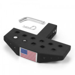 30cm Veokonksu kinnitusega astmelaud libisemiskindel USA stiilis 2'' veokonksu vastuv&otilde;tjale koos helkuritega RV maasturile veoautole furgoonile