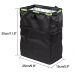 Auto pr&uuml;gikasti istme seljatoe rippuv pr&uuml;gikotihoidja veekindel pr&uuml;gikast Multifunktsionaalne kokkupandav hoiukott must