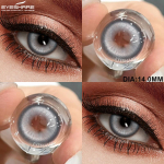EYESHARE 1 Pair Blue Gray Brown Contact Lenses For Eye Makeup Natural Soft Lens Colored Contacts