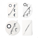 Professional Paint Palette Makeup Easy to Clean Stainless Steel Mixing