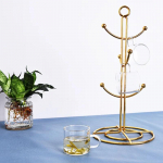 Lauapealne kruusipuu, 6 konksuga kohvitassikuivati ​​k&ouml;&ouml;k kohvikruusipuu, t&ouml;&ouml;pinna teetasside hoidja, Shelves only