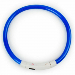 1 tk USB-laadimisega LED-valgustusega silikoonist koera kaelarihm, reguleeritav l&otilde;iketav kaelarihm, &ouml;&ouml;ohutus, veekindel mitmev&auml;rviline punane