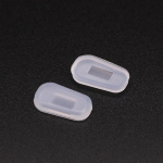 1 paar prille Lisatarvikud ninapadjad, silikoonist libisemisvastased ninapadjad, sissetungimist takistavad ninapadjad, nina dekompressiooniga ninapadjad black S