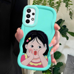 V&auml;rvitud mustriga Big Wave Edge pehmest silikoonmaterjalist Macaron telefoni&uuml;mbris, p&otilde;rutuskindel kaitsev kummist korpus Samsung Xiaomi Poco Redmi jaoks Xiaomi Poco M6 5G must