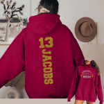 Naiste moe kerged pikkade varrukatega pusadega kapuutsid Graafiline kapuuts XXXL must