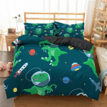 Multikas voodipesukomplekt Lennundus Astronaut Tekikate Poistele Sinine Taev Unistus Tekikate &Uuml;heinimese Kaheinimese Suurused Padjap&uuml;&uuml;r EU single(135x200cm)