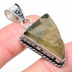 Labradorite Rough Handmade 925 Sterling Silver Jewelry Pendant 1.77 v7d01