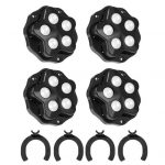 Yousheng 4 tk pasta t&uuml;&uuml;pi rattad Universaalsed rattad m&ouml;&ouml;blile 360 ​​kraadi p&ouml;&ouml;ratavad rattad kontori-kodum&ouml;&ouml;bli jaoks 4pcs Without brakepats must