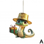 2025. aasta armas akr&uuml;&uuml;list 2D v&otilde;luv automaokujuline ripatsipuu koos riputatava ehispaelaga F2H3 Green-One size