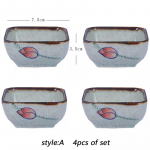 4 tk Jaapani keraamiline kandiline kastmen&otilde;ukomplekt Vintage sojakaste Maitsestamine majapidamiskaste Sushikaste Suupisten&otilde;u lauan&otilde;ud