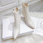 Naiste pehmest nahast poolsaapad, 2024. aasta s&uuml;gis-talv, uued &otilde;hukesed, terava kontsaga saapad, sobivad &otilde;hukesed &uuml;ksikud saapad 39