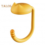 1/2 tk Lauakonksud K&auml;ekottide riidepuud Naljakas kassi disain Tugev kandev&otilde;ime Lihtne paigaldada kotihoidjad Laua rahakoti konksud 1pc kollane