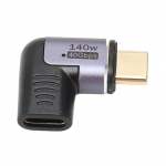 USB C magnetiline adapter 140W 40Gbps t&auml;isnurkne 8K 60Hz toetatud 90-kraadine C-t&uuml;&uuml;pi adapter jaoks