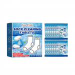 Sokkide puhastustabletid, sokipuhastusvahend, sokkide puhastamise tabletid, sokkide puhastamise kihisevad tabletid, kiiresti lahustuvad, v&otilde;imas saaste eemaldamine sinine