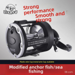 Kemalong t&auml;ismetallist paadi kalastuspool trummel t&uuml;&uuml;pi ja reguleeritava suure reha &otilde;ngerakendiga. TSSD3000 Metal Spool Left Hand