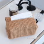 Nordic Wheat Ear Texture Tissue Box &ndash; riidest kunstdisain autode hoiustamiseks 17L*11W*8H (CM)