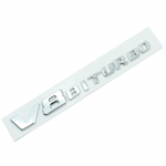 3D ABS 4MATIC V8 BITURBO auto poritiiva k&uuml;lje tagumise pakiruumi embleemi kleebis Mercedes Benz E63S W212 W221 W222 W204 W205 jaoks 4MATIC-Gloss Black