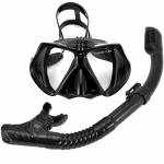 Snorgeldamiskomplekt Sukelduja mask GoPro veealuse spordikaamera jaoks Uduvastane Professionaalsed ujumisprillid Kuiv snorgeldustoru t&auml;iskasvanutele