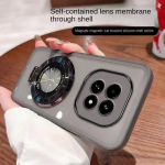 Note 14 Pro Magnetiline Magsafe'i Hoidikuga &Uuml;mbris Funda Xiaomi Redmi Note 14 Note14 Pro Plus Pro+ 4G 5G jaoks, Stendiga Pehme Kate Redmi Note 14 5G&Soft silicone&case Bracket valge