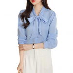 Naiste S&auml;rk Paeltega V&ouml;&ouml;ri S&otilde;lmkraega Pikkade Varrukatega Vabaaja S&auml;rk &Uuml;hev&auml;rviline Lahtise L&otilde;ikega Sifonks&auml;rk Topid Igap&auml;evaseks Kandmiseks S kollane