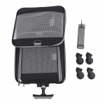 Koerakassi kandekott ratastega, hingav 4 v&otilde;rgusilma aknaga kaasaskantav kokkupandav lemmikloomakott &otilde;ues kasutamiseks