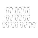 10/20 tk Kardinad lahtised k&otilde;rvitsar&otilde;ngad karabiin v&otilde;tmehoidja klamber aken kardinad konks vann du&scaron;&scaron; kardinad vardad klambrid tarvikud 20pcs