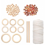 Ise kootud makramee l&otilde;ngakomplekt Rippuvad taimede riidepuud Makraame k&auml;sit&ouml;&ouml;komplekt algajatele Algajatele set 2