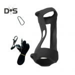 Bluetooth-&uuml;hilduv k&otilde;lari kaitse&uuml;mbris koos &otilde;larihmaga, kriimustuskindel Lihtsalt paigaldatav silikoonist &uuml;mbrise kate JBL Charge 5 jaoks tumesinine v&auml;rv