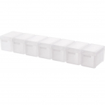 Compact Portable 7-Grid Detachable Medicine Box 14*3*2 cm