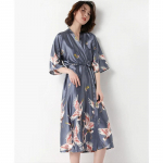 Kurg &Ouml;&ouml;s&auml;rk Kevad ja Suvi Seksikas Pruudi Hommikumantel Imitatsioon J&auml;&auml;siidist Pidžaama Pulmakleit Hommikumantel Kodu &Ouml;&ouml;s&auml;rk XXXL hall