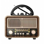 Retro kaasaskantav raadio Bluetooth-k&otilde;lar Lauapealne puidust kodu V&otilde;imas heli Kingitus TF/USB