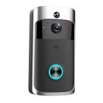 V5 Video Uksekell Wifi Traadita Uksekell 1080P H&auml;&auml;leintercom Nutikas Kaamera Liikumistuvastus Veekindel Kodu Turvalisus Uksetelefon must