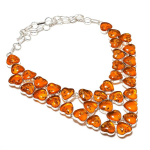 Baltic Amber Handmade 925 Sterling Silver Jewelry Necklace 18 l2g22