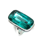 Aqua Apatite Handmade 925 Sterling Silver Gift Jewelry Ring Size 9 n9m09