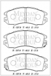 For Subaru Legacy 1995 1999 Front Brake Pad Dısc 127,8X45,5X17 Daıwa 26296-FA000