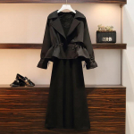 &Uuml;likond L&uuml;hike jope Tuulejope Naiste jakk Suures suuruses Naiste Paks Slim Vest seelik Kaheosaline &uuml;likond kevadeks ja s&uuml;giseks 5XL khaki