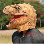 Halloweeni Cosplay Rekvisiit Maskeraad Peakate Kost&uuml;&uuml;m Realistlik Lateks Dinosaurus Mask A